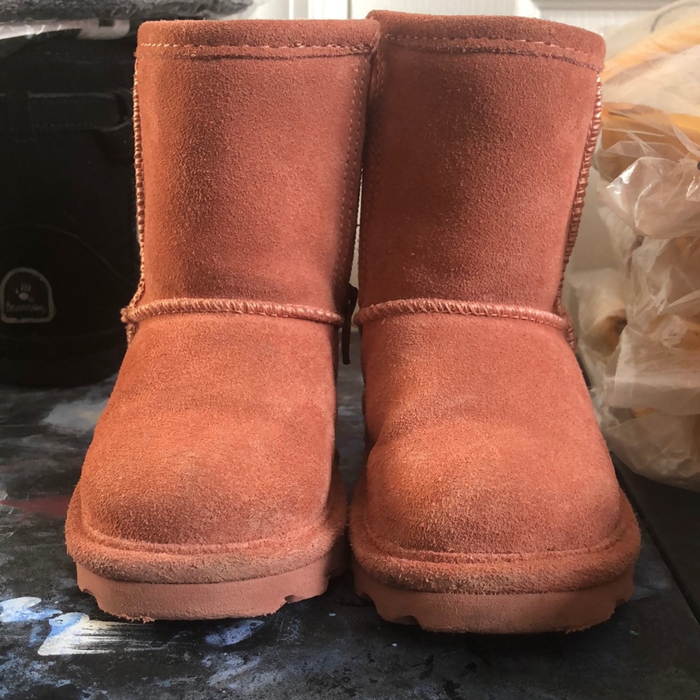 Pink Bear paw boots